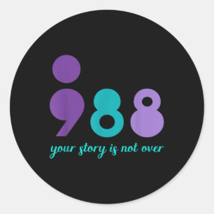 Sticker Rond Votre Histoire N'Est Pas En Vigueur Santé Mentale