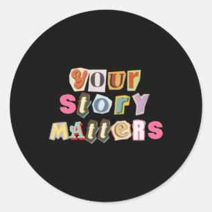 Sticker Rond Votre histoire S