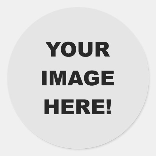 Sticker Rond Votre image ici (Devant)