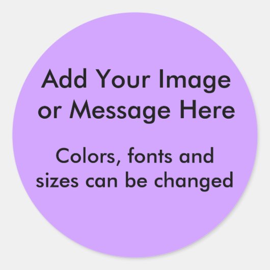 Sticker Rond Votre image ici (Devant)