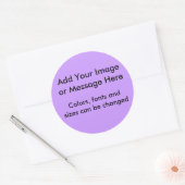 Sticker Rond Votre image ici (Enveloppe)