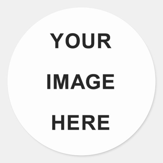 Sticker Rond Votre image ici (Devant)