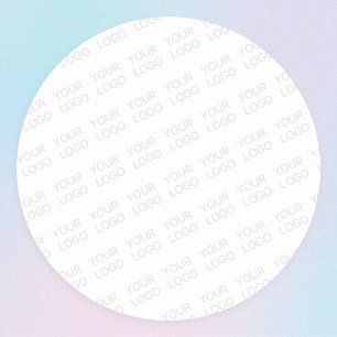 Sticker Rond Votre logo automatiquement éclairci et répété