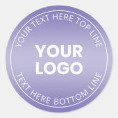 Sticker Rond Votre logo avec modification de n'importe quelle c (Devant)