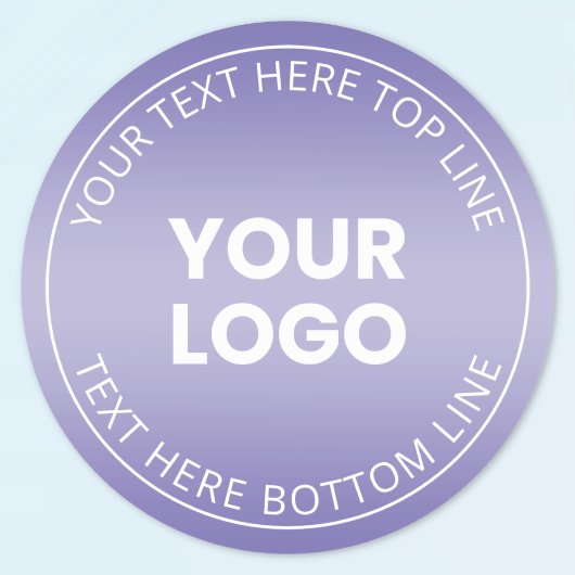 Sticker Rond Votre logo avec modification de n'importe quelle c