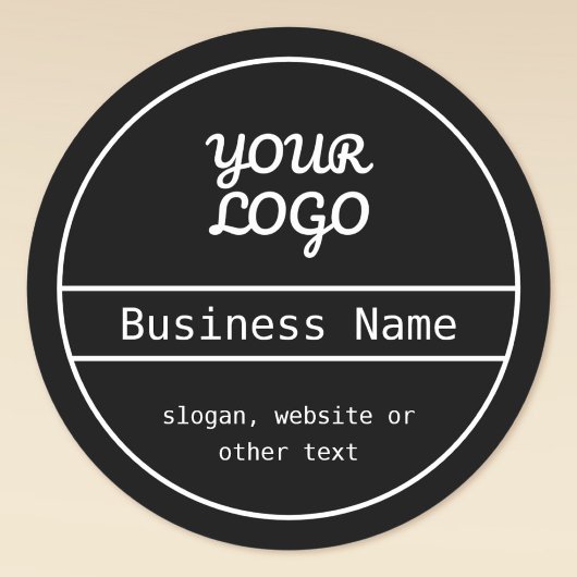 Sticker Rond Votre logo | Conception d'entreprise unique et mod