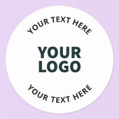 Sticker Rond Votre logo, conception, photo, oeuvre d'art ou aut