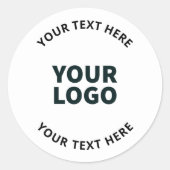 Sticker Rond Votre logo, conception, photo, oeuvre d'art ou aut (Devant)