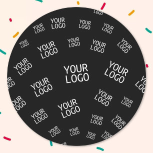 Sticker Rond Votre logo de conception, de photo ou d'entreprise