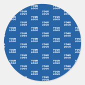 Sticker Rond Votre logo de conception ou d'entreprise | Motif b (Devant)