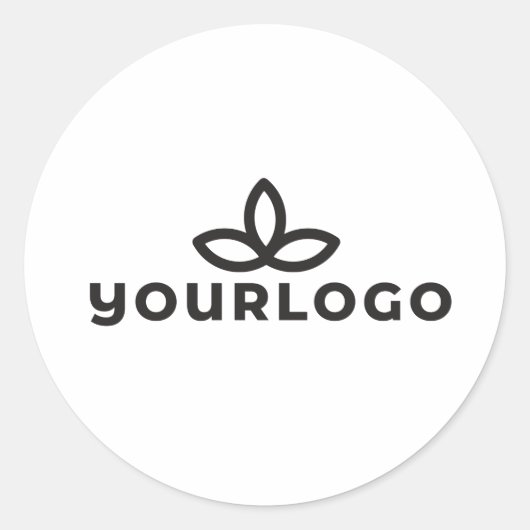 Sticker Rond Votre logo de sceau d'enveloppe (Devant)