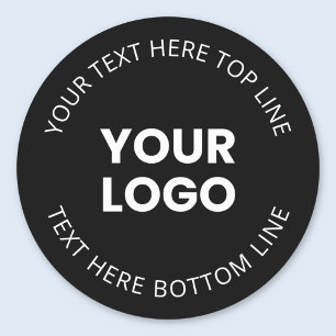Sticker Rond Votre logo de style minimaliste