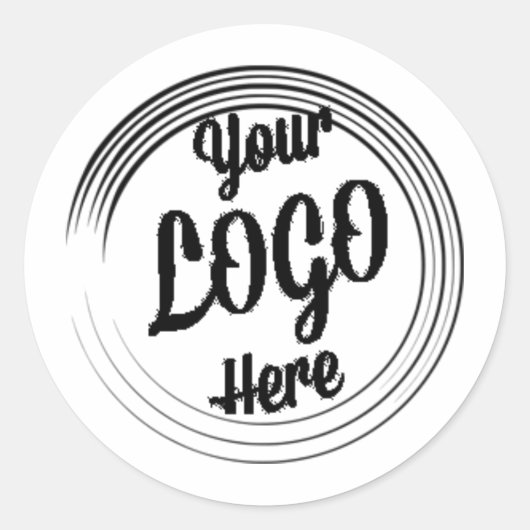 Sticker Rond Votre logo Design Livraison le jour suivant Expédi (Devant)
