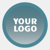 Sticker Rond Votre logo et couleur moderne modifiable Ombre ave (Devant)
