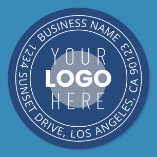 Sticker Rond Votre logo et texte circulaire personnalisable B