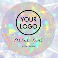 votre logo fausse opale iridescente