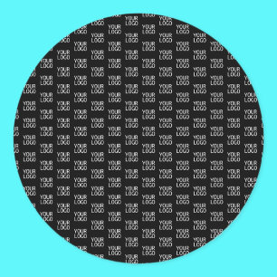 Sticker Rond Votre logo Motif élégant en demi-pas