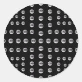Sticker Rond Votre logo ou toute image | Motif moderne unique (Devant)