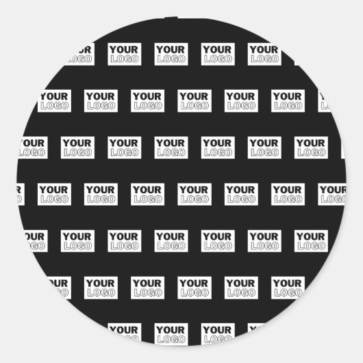Sticker Rond Votre logo ou votre conception | Arrière - plan de (Devant)