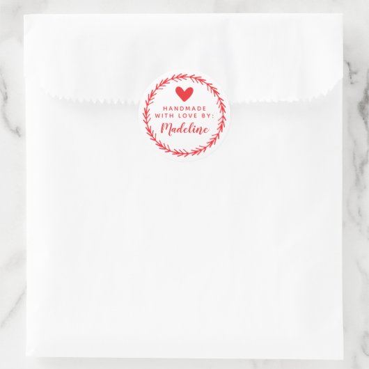Sticker Rond Votre nom | Fabricant (Sac)