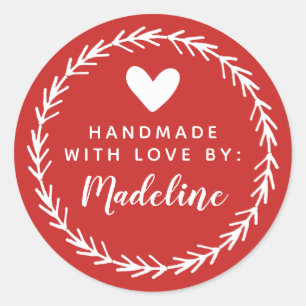 Sticker Rond Votre nom   Fabricant