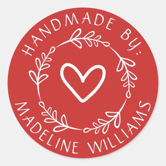 Sticker Rond Votre nom | Fabricant (Devant)