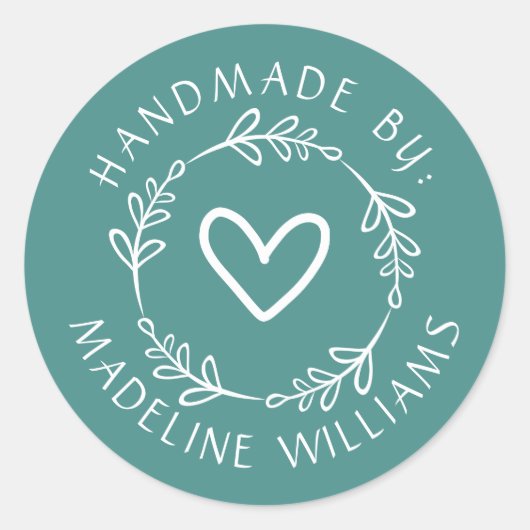 Sticker Rond Votre nom | Fabricant (Devant)