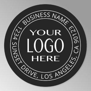 Sticker Rond Votre propre logo et texte circulaire personnalisa