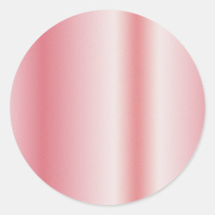 Sticker Rond Votre texte personnalisé monogramme nom rose or bl