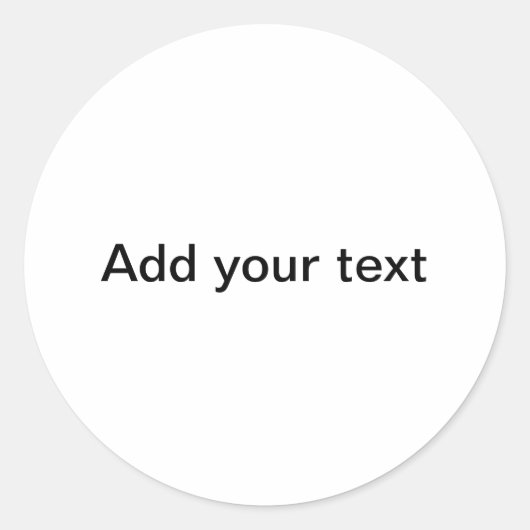 Sticker Rond "Votre toile" (Devant)