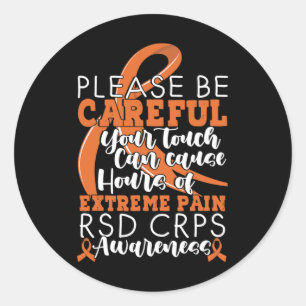 Sticker Rond Votre Touche Peut Provoquer Des Crps De Support De