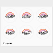 Sticker Rond Votre visage ou le mien (Feuille)