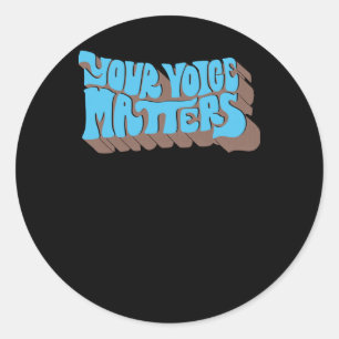 Sticker Rond Votre Voix S ! Sticker1