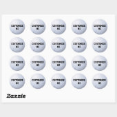 Sticker Rond Votre volley-ball personnalisé (Feuille)