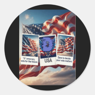 Sticker Rond Votre vote1
