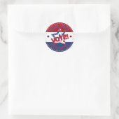 Sticker Rond Votre vote compte VOTE ! Marque de vérification de (Sac)