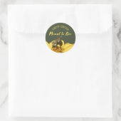 Sticker Rond Voulant Abeille ronde Miel Faveurs mariage (Sac)