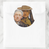 Sticker Rond VOUS aidez mon garçon à gagner la guerre (Sac)