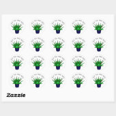 Sticker Rond Vous aimez beaucoup | Funny Plante Pun (Feuille)