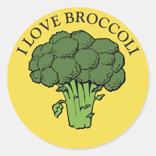 Sticker Rond Vous aimez le brocoli ? (Devant)