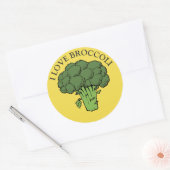Sticker Rond Vous aimez le brocoli ? (Enveloppe)