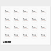 Sticker Rond Vous aimez toujours | Art éternel et éternel (Feuille)