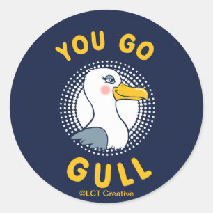 Sticker Rond Vous Allez Gull