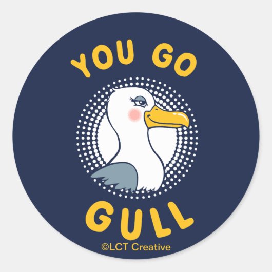 Sticker Rond Vous Allez Gull (Devant)