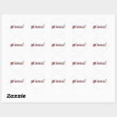 Sticker Rond vous avez barszcz ? Drapeau (Feuille)