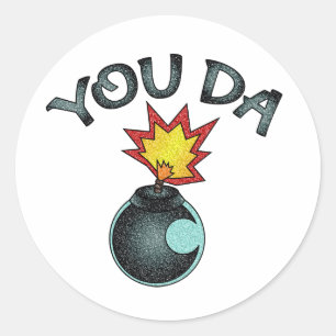 Sticker Rond Vous Avez Bombe De Parties scintillant