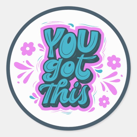 Sticker Rond Vous Avez Cette Affirmation (Devant)