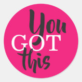 Sticker Rond Vous Avez Cette Motivation (Devant)