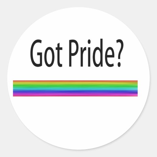 Sticker Rond Vous avez de la fierté ? (Devant)