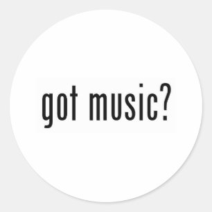 Sticker Rond vous avez de la musique ?